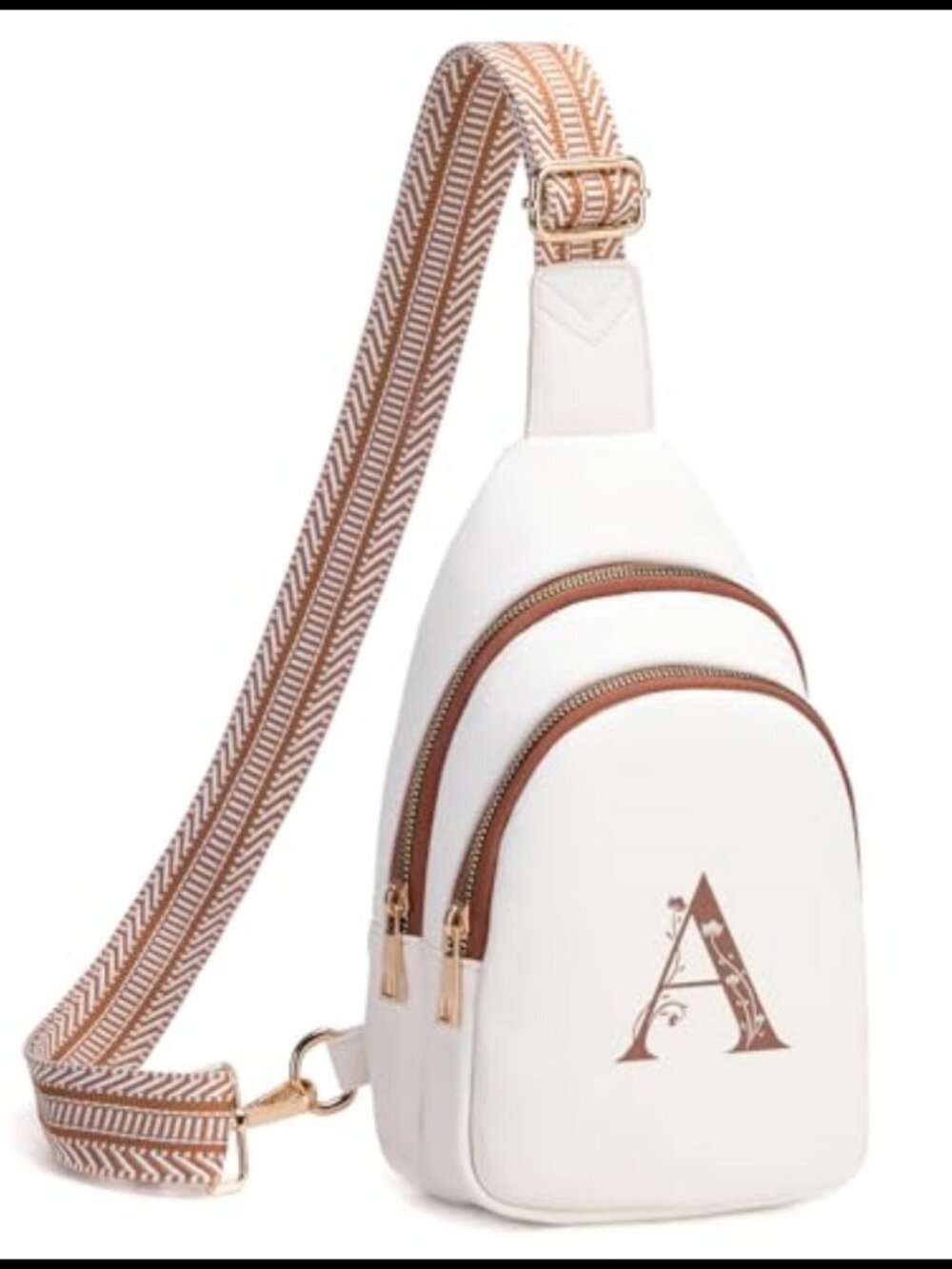 Faux Leather Crossbody Sling Bag Women Adjustable Strap Fanny Pack